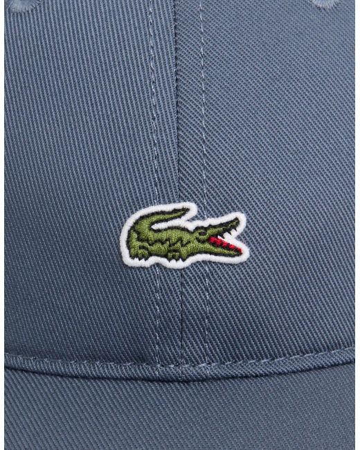 Lacoste Blue Organic Cotton Twill Cap for men
