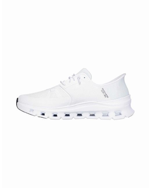 Skechers White Glide-Step Pro Textile Standard Trainers for men