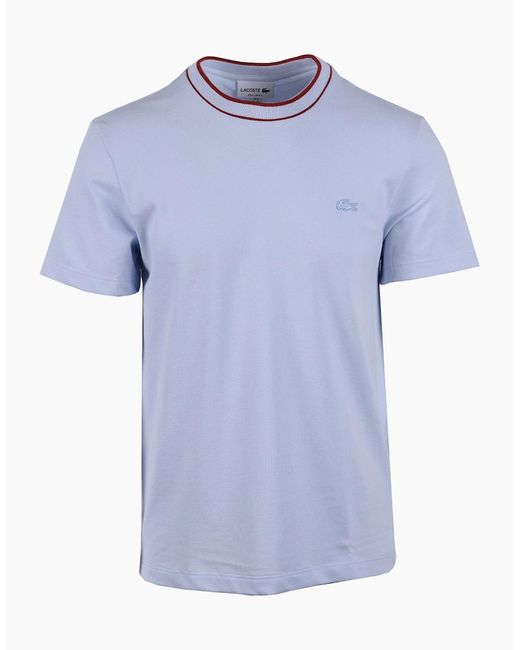 Lacoste Blue Pique Tee Light for men