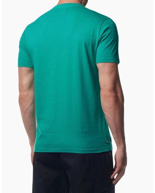 Aquascutum Green Active Beach Basic Big Logo T-Shirt for men