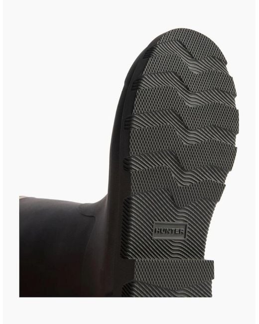 Hunter Black Field Downpour Wellingtons