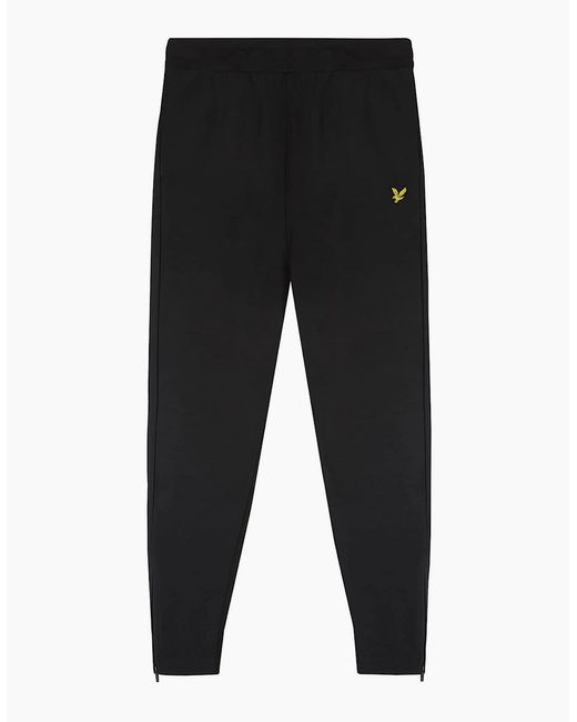 Lyle & Scott Black Eagle Logo Solid Patterned Slim Joggers for men
