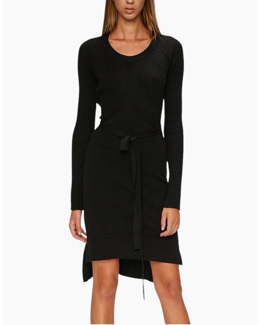 DIESEL Black M String 0Lasu Dress Open Back Cotton Casual Winter Long Top