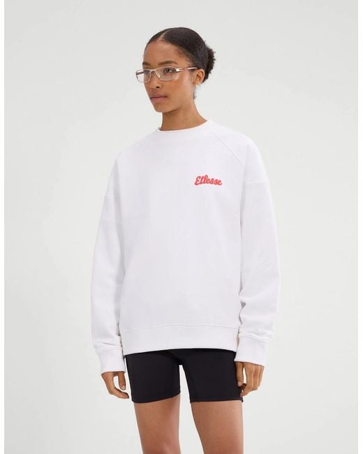 Ellesse White Lo Sbuffo Sweatshirt