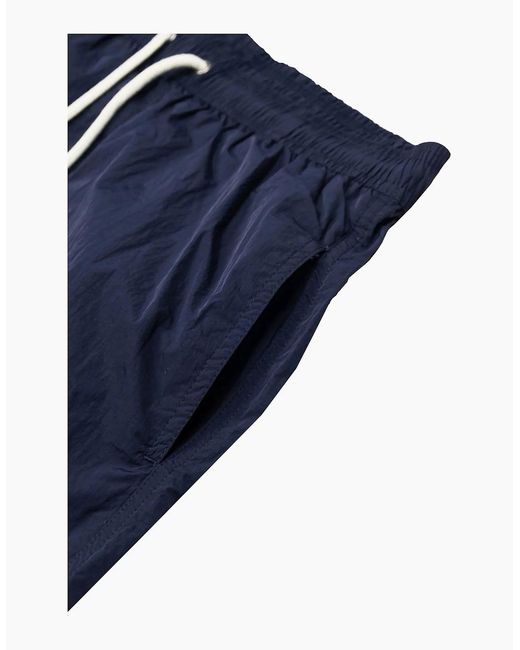 Aquascutum Blue Club Check Pocket Beach Shorts for men
