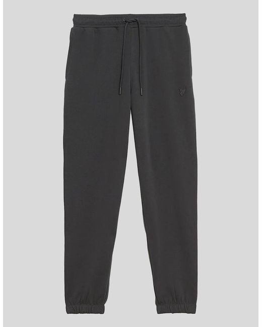 Lyle & Scott Gray Superfine Cotton Slim Joggers for men