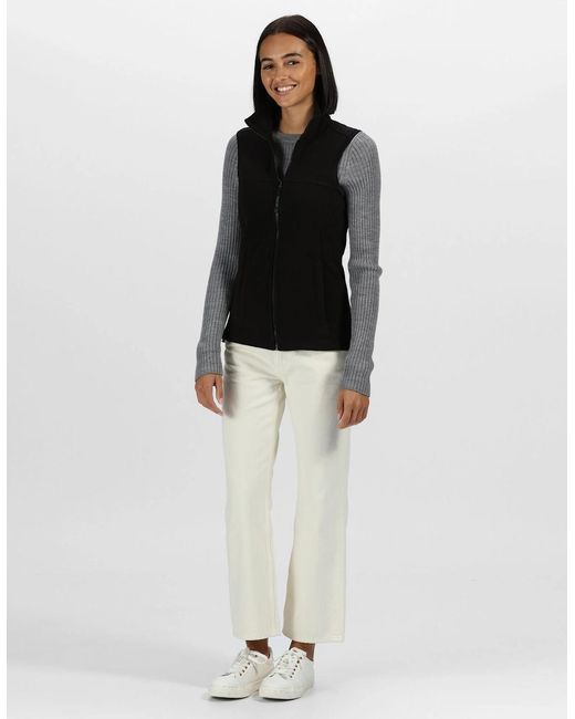 Regatta Black Professional /Ladies Haber Ii 250 Series Anti-Pill Fleece Bodywarmer Sleeveless Jacket