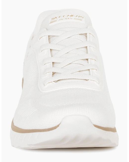 Skechers White Bobs Squad Chaos Slip