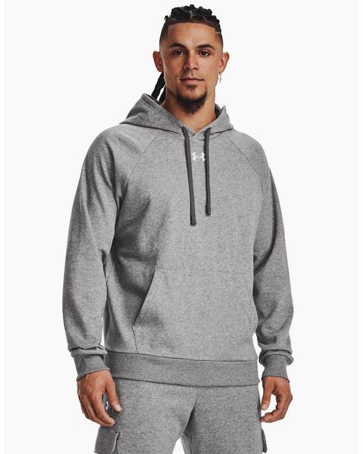 Under Armour Gray Adult Rival Fleece Hoodie
