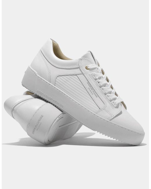 Android Homme White Venice Linear Sneaker Trainer for men