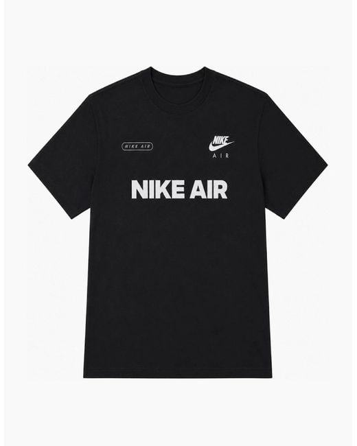 Nike Black Air Graphic Premium Cotton T-Shirt for men