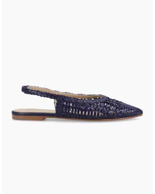 Hush Puppies Blue Dalia Slingback Ballerina Shoes