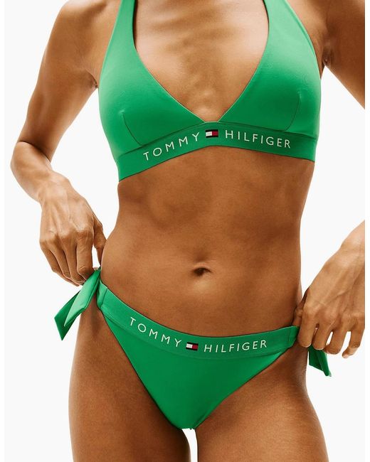 Tommy Hilfiger Green Th Original Bikini Bottoms, Radiant