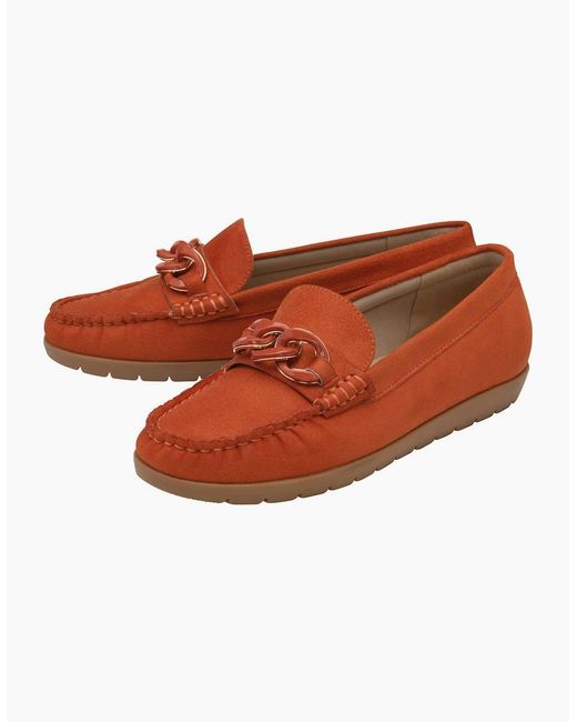 Lotus Red Coma Loafers