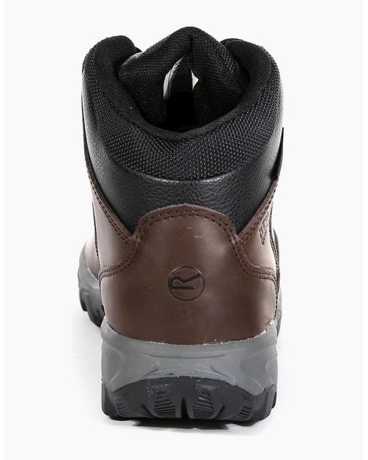 Regatta Brown Great Outdoors Bainsford Waterproof Leather Hiking Boots for men