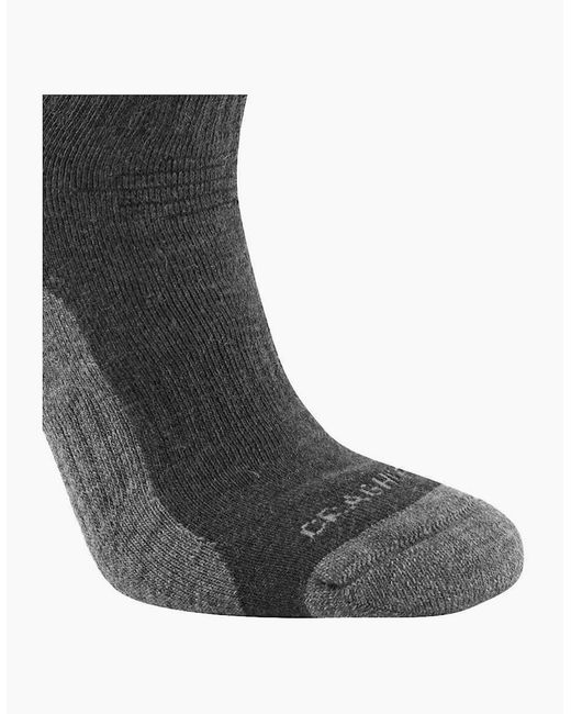 Craghoppers Black Adult Trek Merino Wool Socks