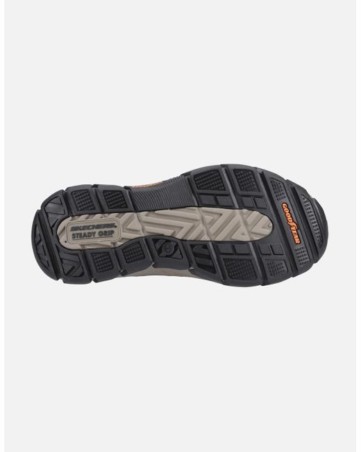 Skechers Brown Respected Elgin 204810Ww-Cdb Dark Slip On Shoe for men