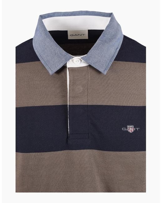 Gant Blue Stripe Heavy Rugger for men