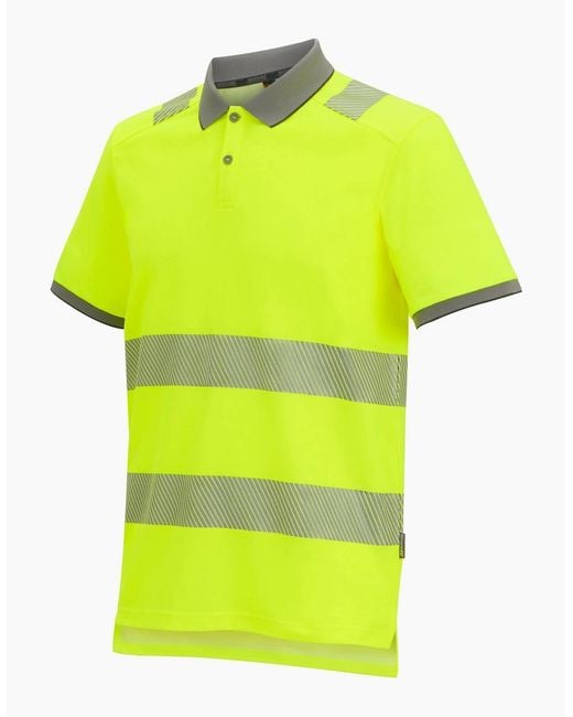 Regatta Yellow Adult Polycotton Hi-Vis Polo Shirt
