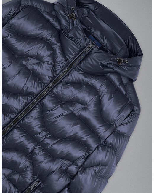 Paul & Shark Blue Monogram Nylon Jacket for men