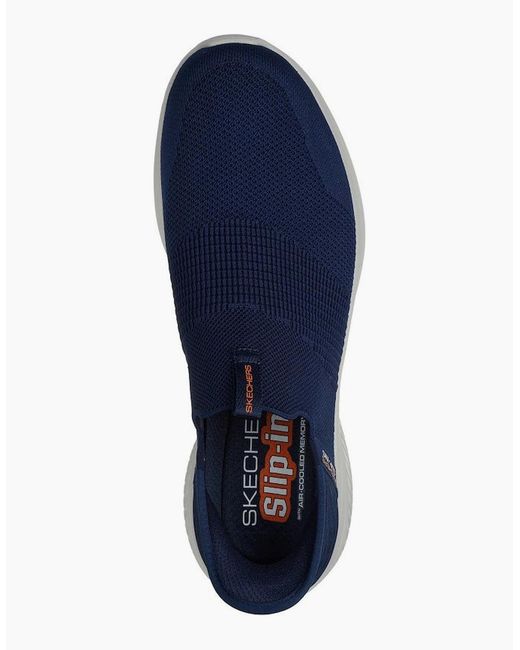 Skechers Blue Ultra Flex 3.0 Smooth Step 232450-Nvy Slip On Shoes for men