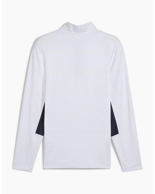 PUMA Blue Pure Quarter Zip Pullover Jumper for men