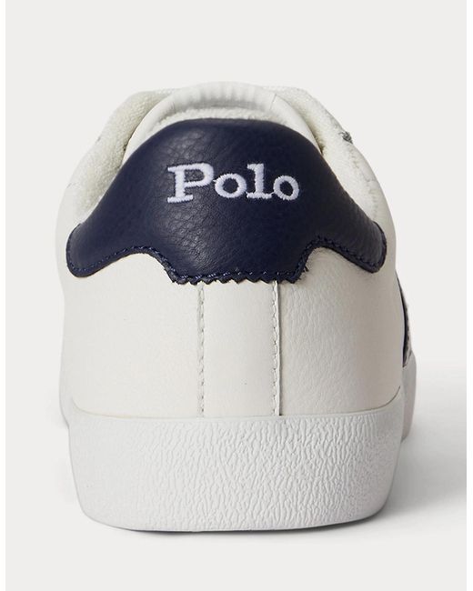 Polo Ralph Lauren White Court Vlc Pp Court Trainers Deckwash for men