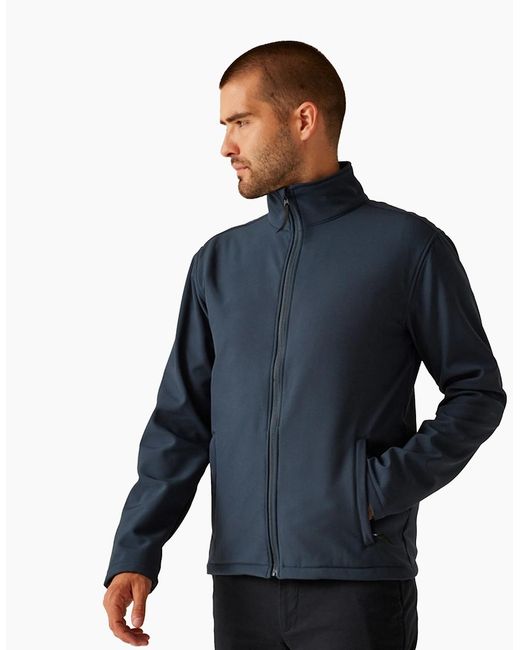 Regatta Blue Professional Reid Softshell Wind Resistant Water Repellent Jacket for men