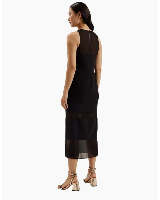 Ted Baker Black Mephora Sleeveless Midi Dress