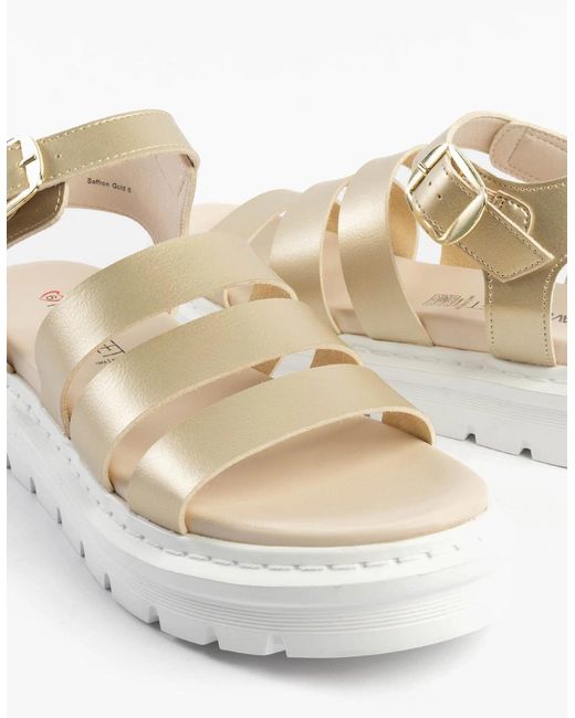 Heavenly Feet Metallic Saffron Sandals