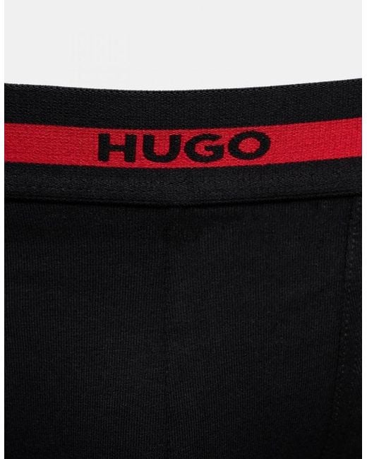 Boss Blue Hugo Planet 3-Pack Stretch-Cotton Logo Waistband Trunks for men