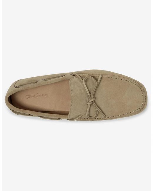 Oliver Sweeney Natural Cano Suede Driving Shoes for men