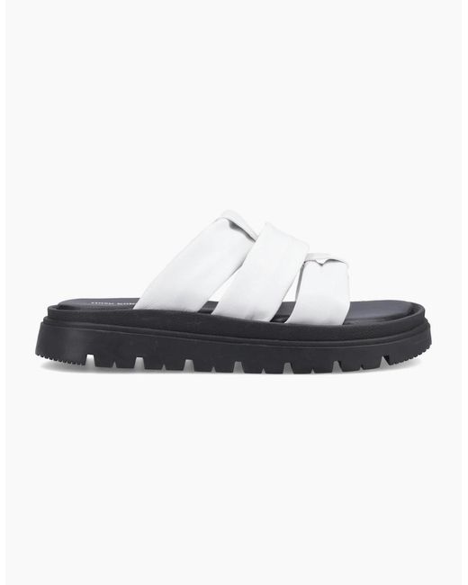 Hush Puppies White Loretta Mules