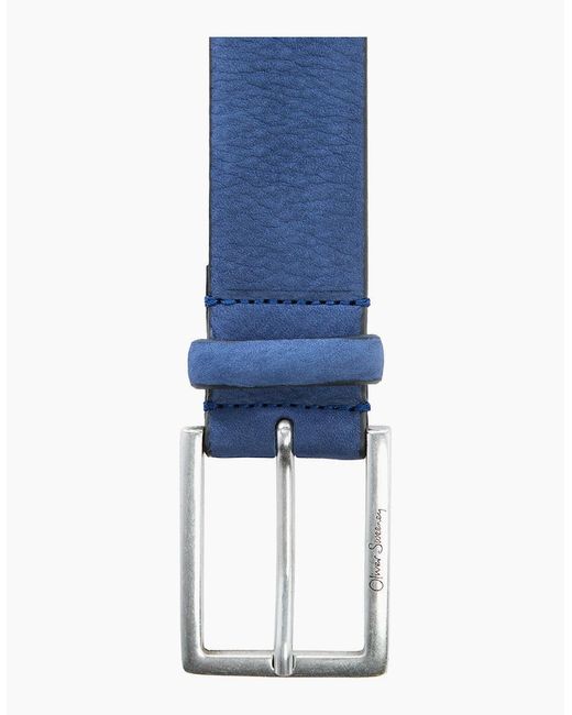 Oliver Sweeney Blue Nubuck Belt for men