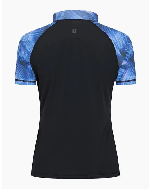 Mountain Warehouse Black Ladies Patterned Rash Guard