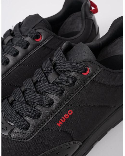 Boss Black Hugo Icelin Running-Inspired Trainers With Zigzag Detailing for men