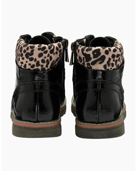 Lotus Black Lexis Ankle Boots