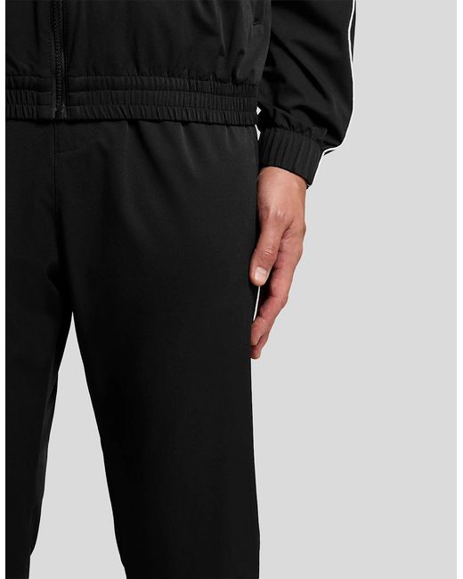 Lyle & Scott Black Piped Track Pants for men