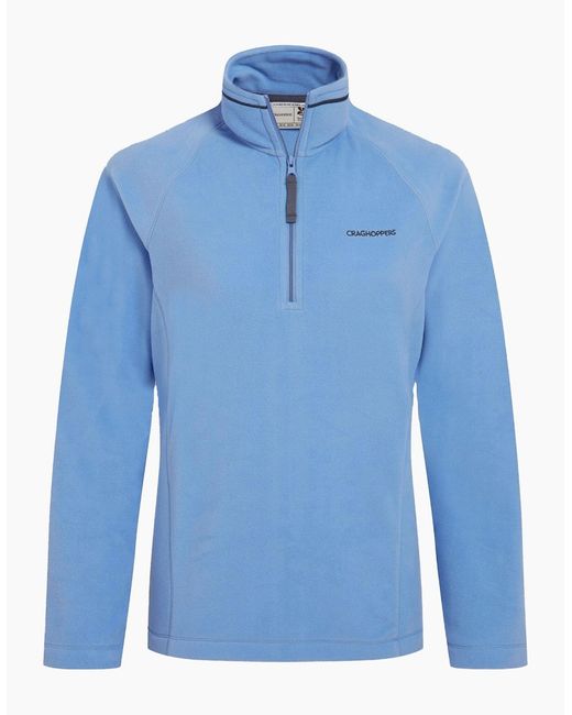 Craghoppers Blue Ladies Nation Trust Miska Half Zip Fleece Top