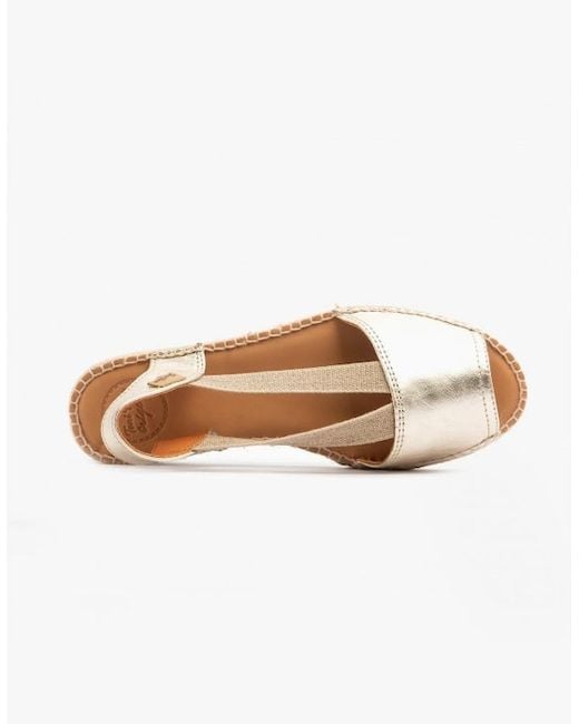 Toni Pons White Etna Leather Espadrille Sandals Platinum
