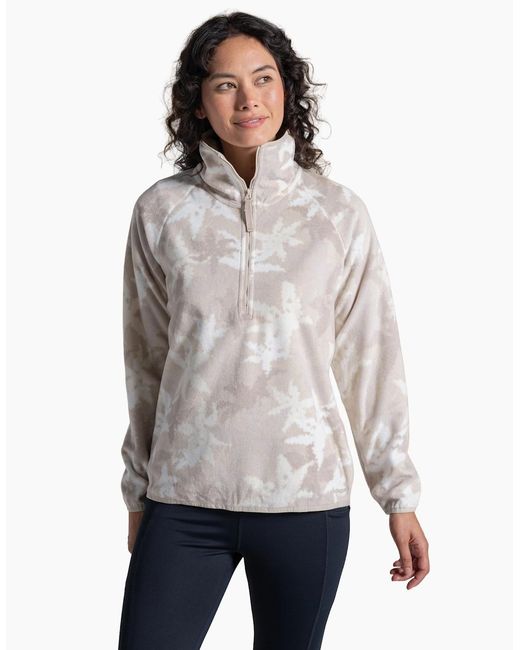 Craghoppers Blue Ladies Reedmace National Trust Half Zip Fleece Top