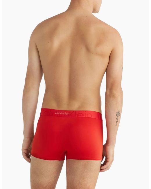 Calvin Klein Red Boxer Trunks Shorts 1X Pack Soft Ck Stretch Underwear Gift New for men