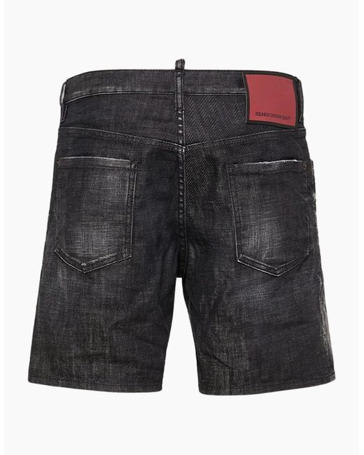 DSquared² Gray Marine Bermuda Denim Shorts for men
