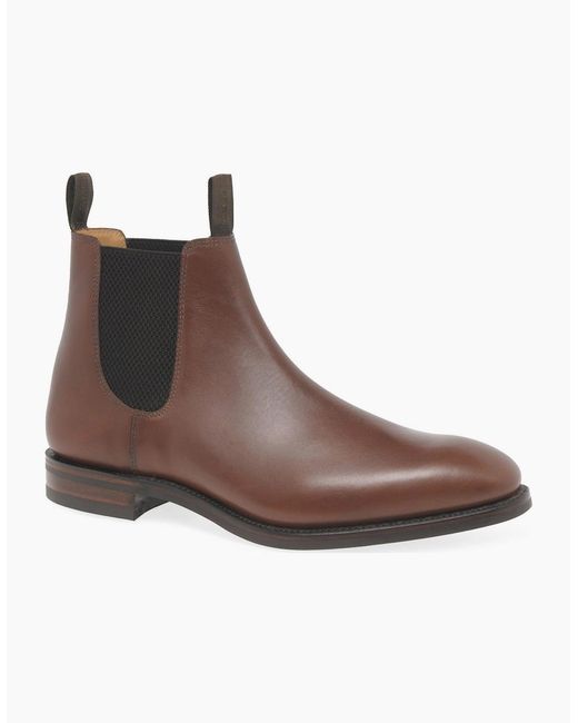 Loake Brown Chatsworth Classic Chelsea Boots for men