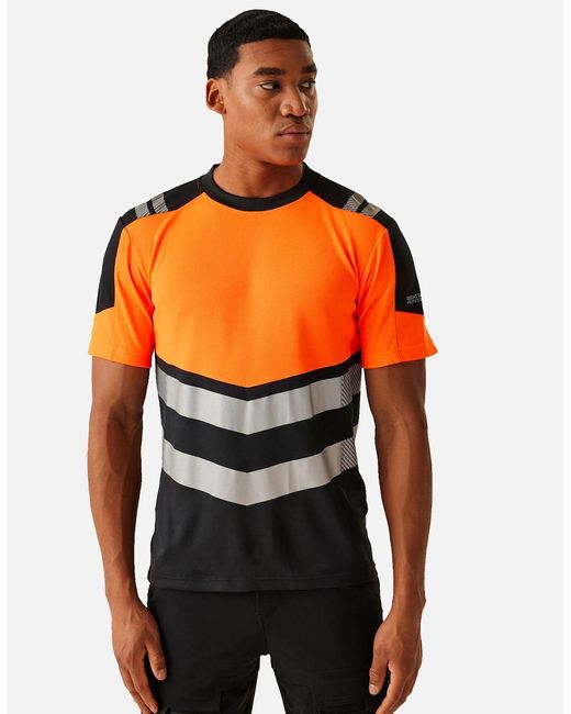 Regatta Orange X-Pro Bamboo Hi-Vis Vest for men