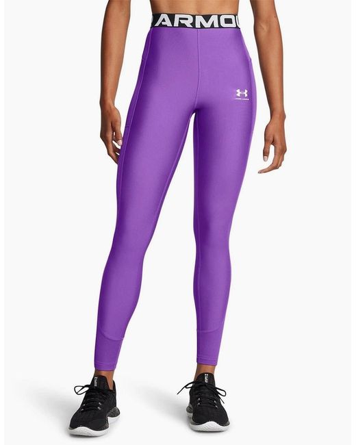 Under Armour Purple Heatgear Leg