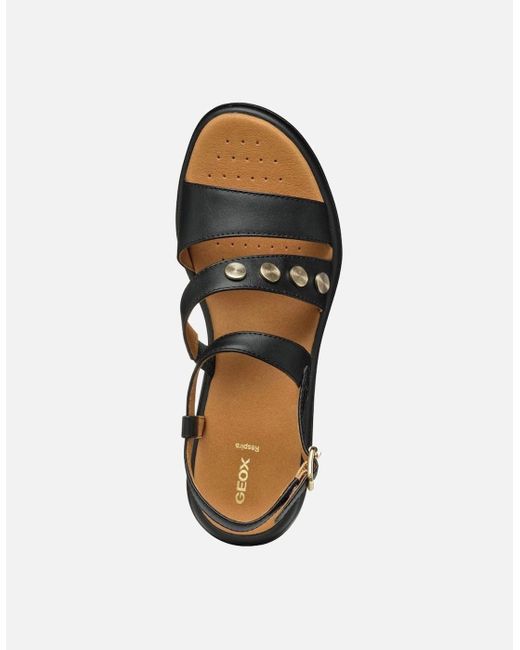 Geox Black D Meliconia Sandals