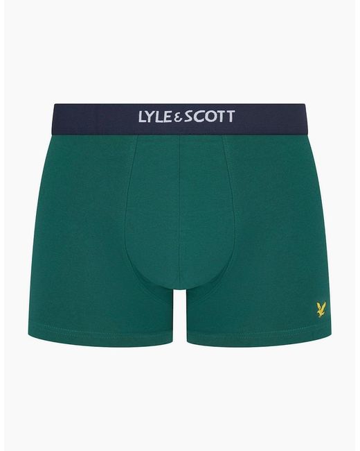 Lyle & Scott Blue Topaz 7 Pack Boxer Trunks for men