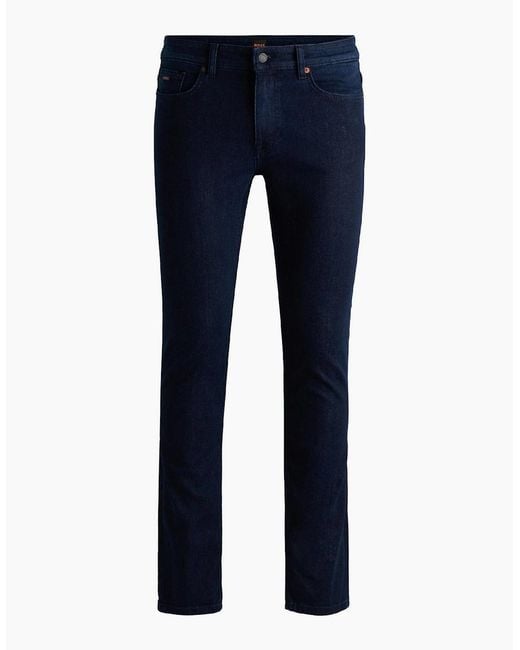Boss Blue Delaware Slim Fit Jeans for men