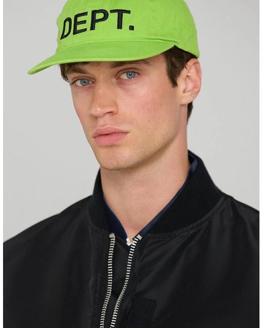 GALLERY DEPT. Green Dept. Embroidered Logo Cap for men